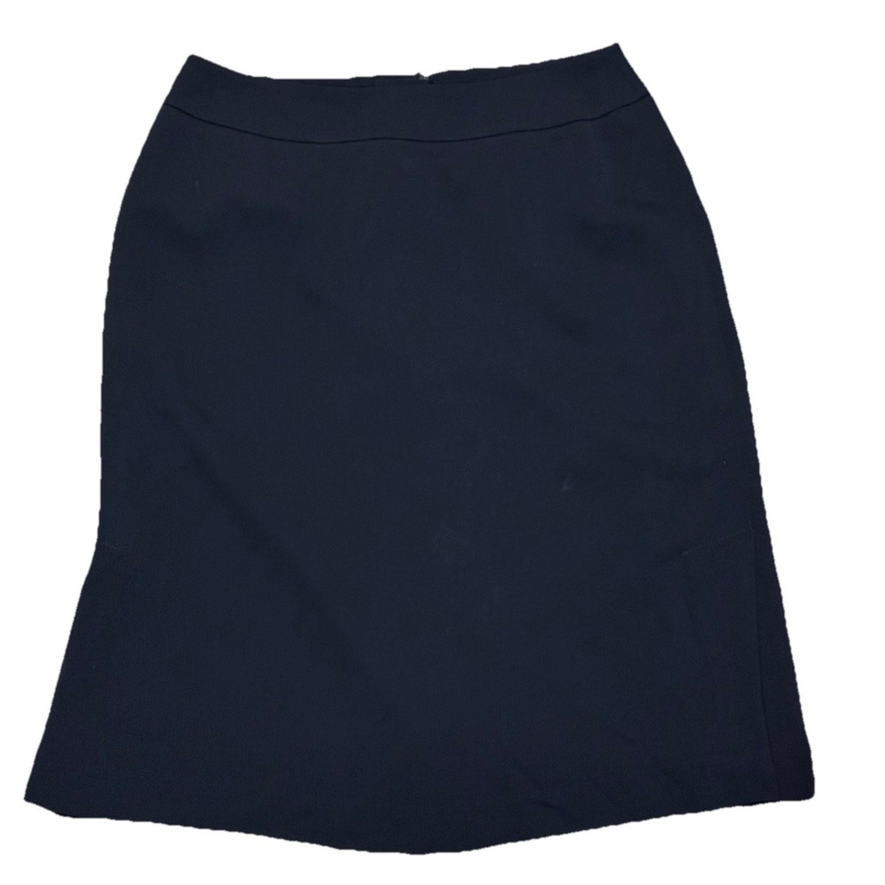 Harve Benard A-Line Skirt Womens Size 8 Black Lined Knee Length Business Career